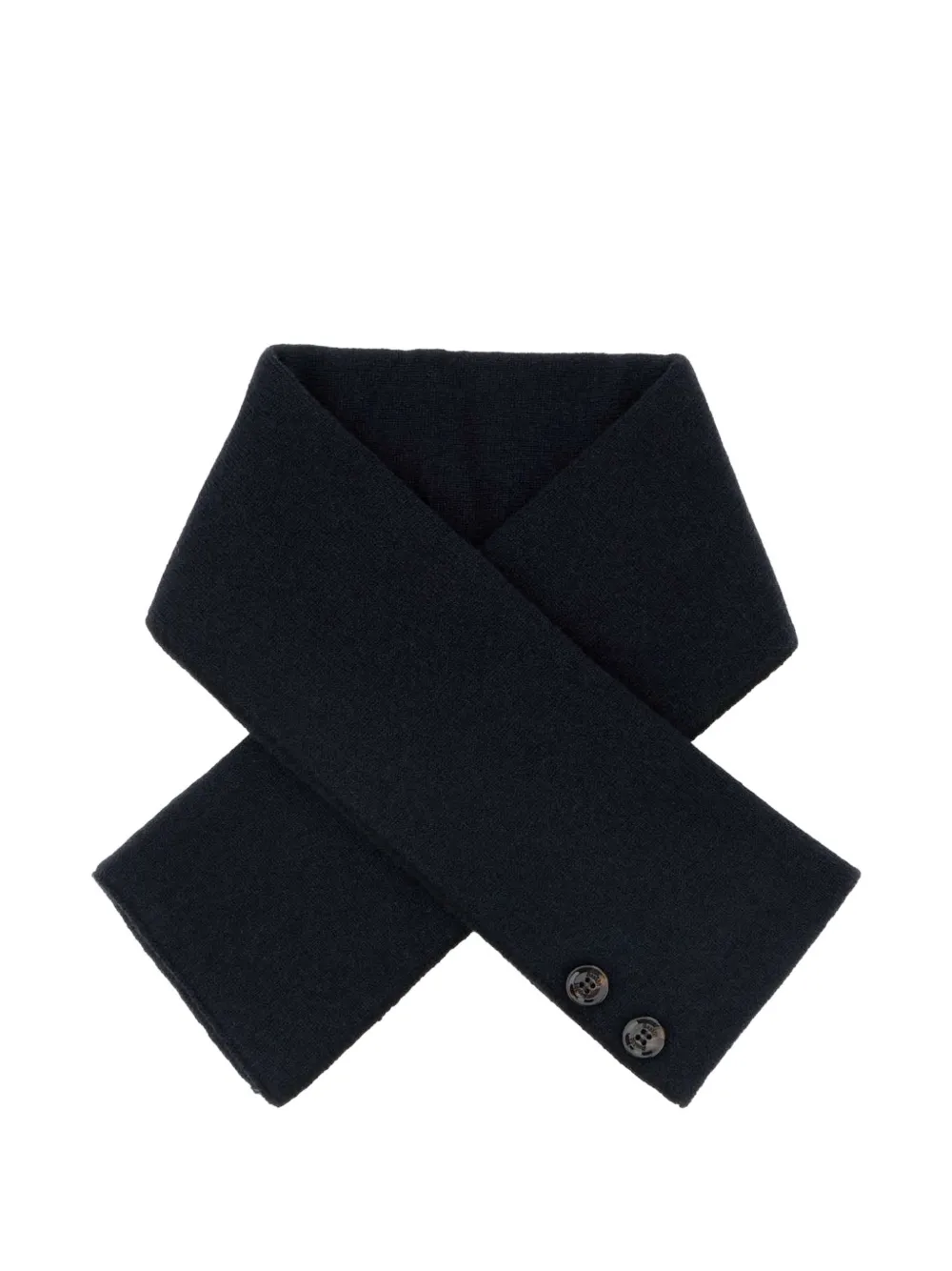 Moorer button cashmere scarf - Blau