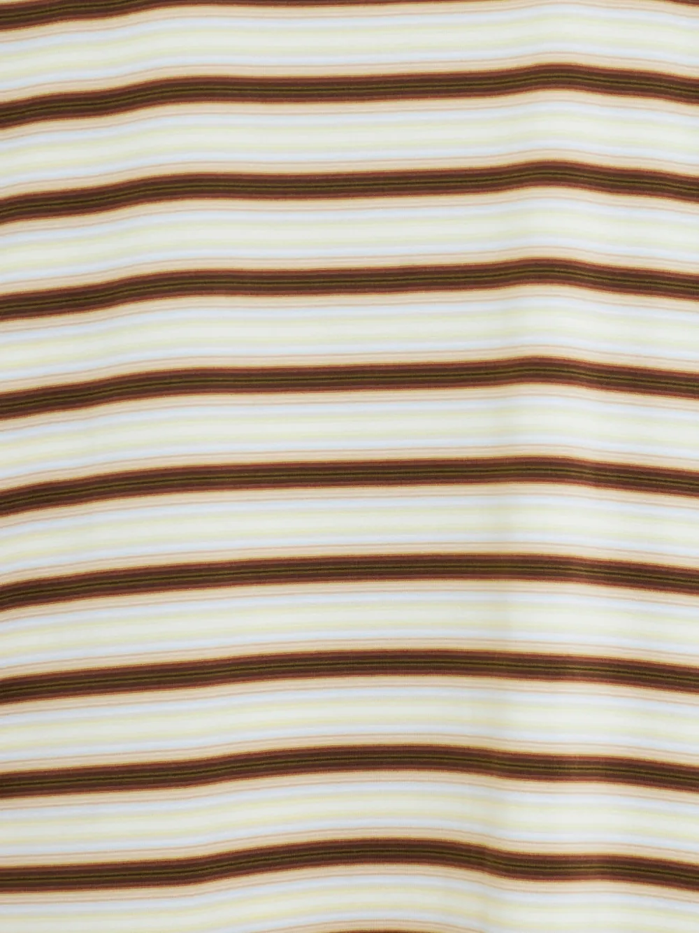 Auralee Gestreepte top met lange mouwen Beige