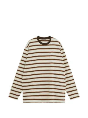 Auralee ストライプ ロングTシャツ | ニュートラル | FARFETCH JP