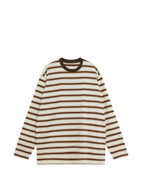 Auralee striped long-sleeve top