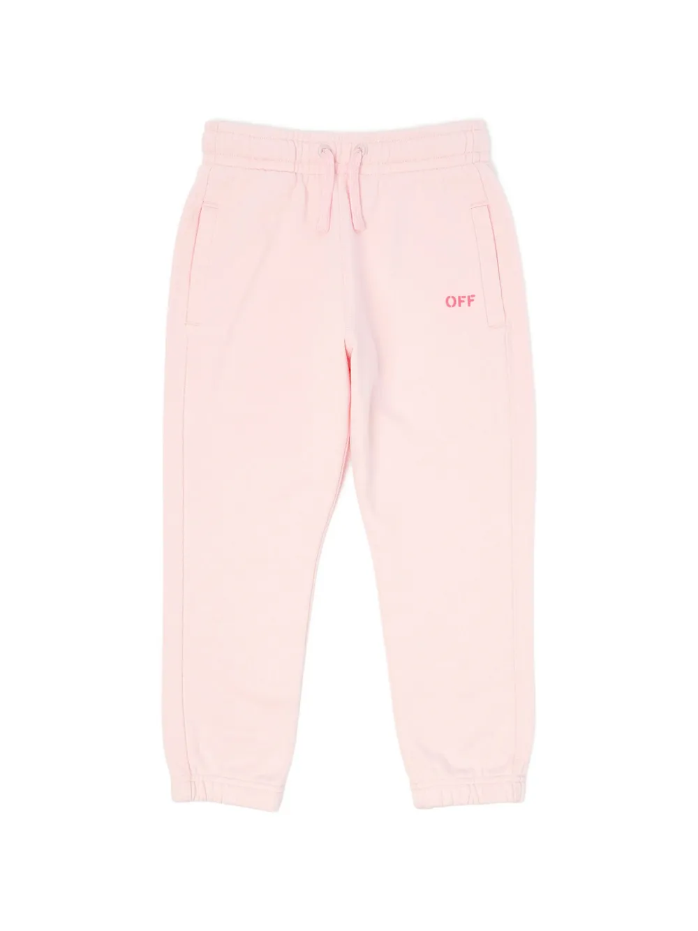 Off-White Kids logo trousers - Rosa