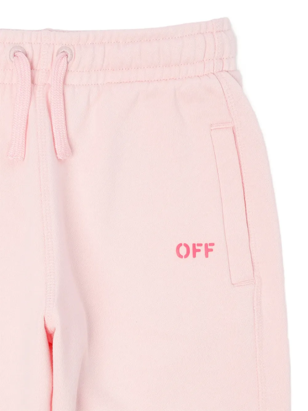 Off-White Kids Broek met logo Roze
