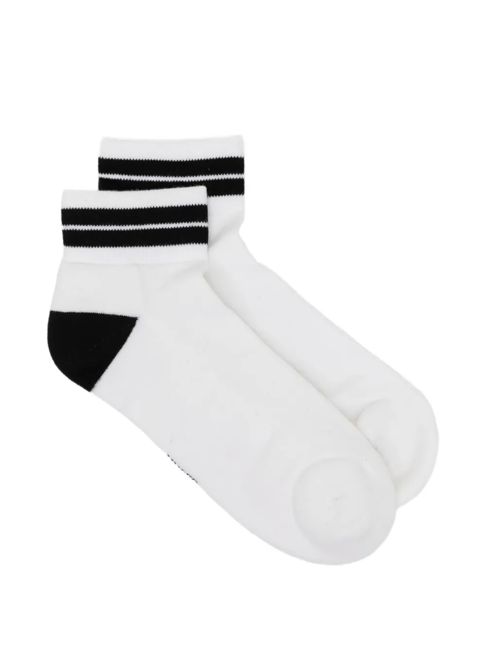 Zegna stripe-trim ankle socks - Bianco