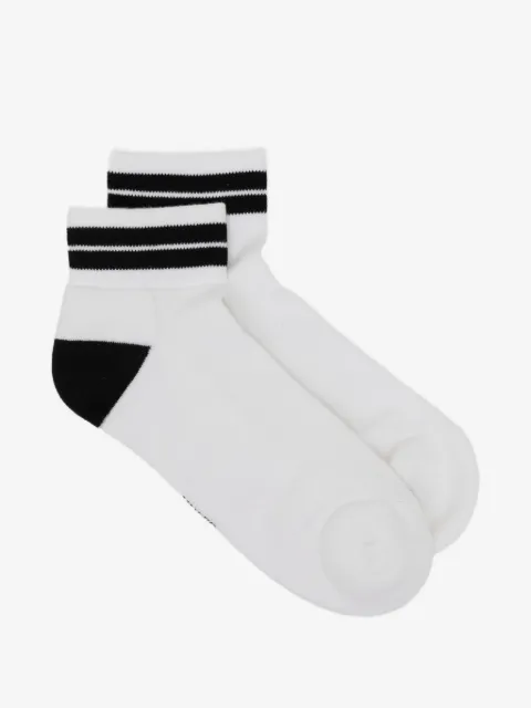 Zegna chaussettes à bords rayés
