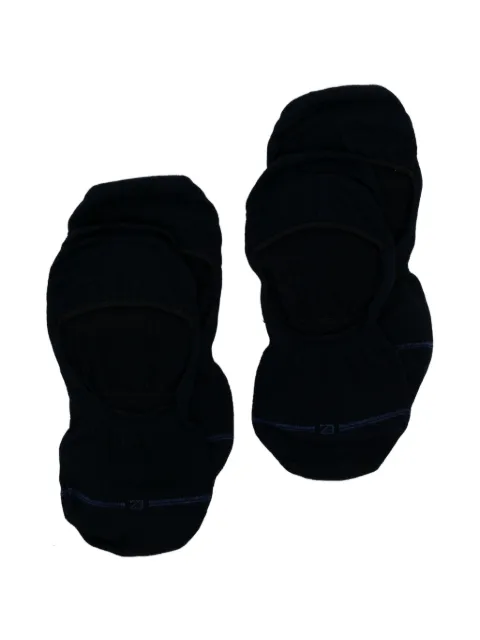 Zegna logo-detail no-show socks