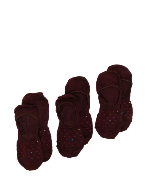 Zegna diamond-patterned invisible socks