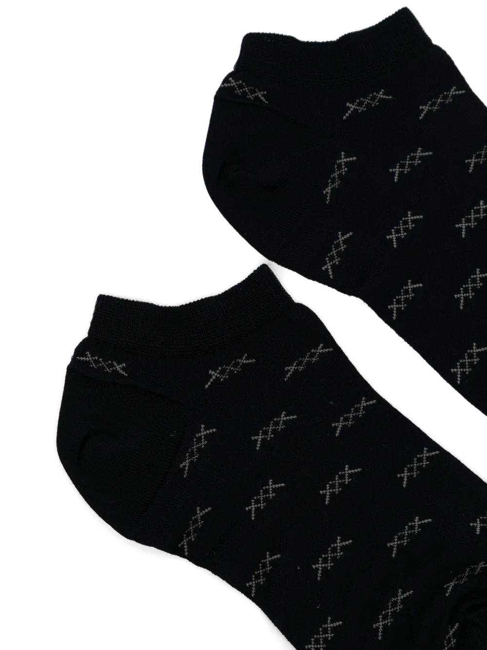 Zegna Iconic Triple X sokken Zwart