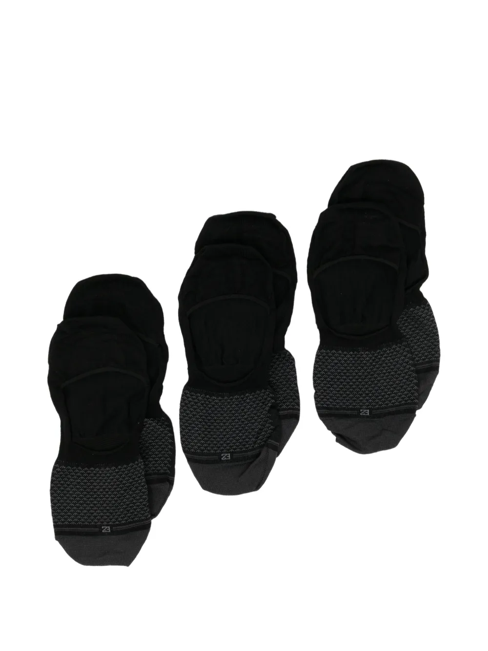 Zegna piquet socks (pack of three) - Nero