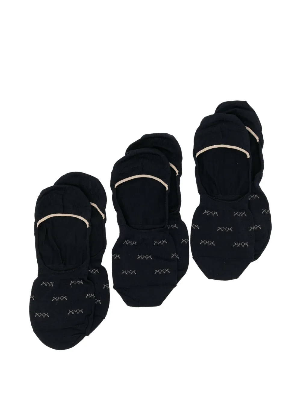 Zegna Iconic Triple socks (set of three) - Blu