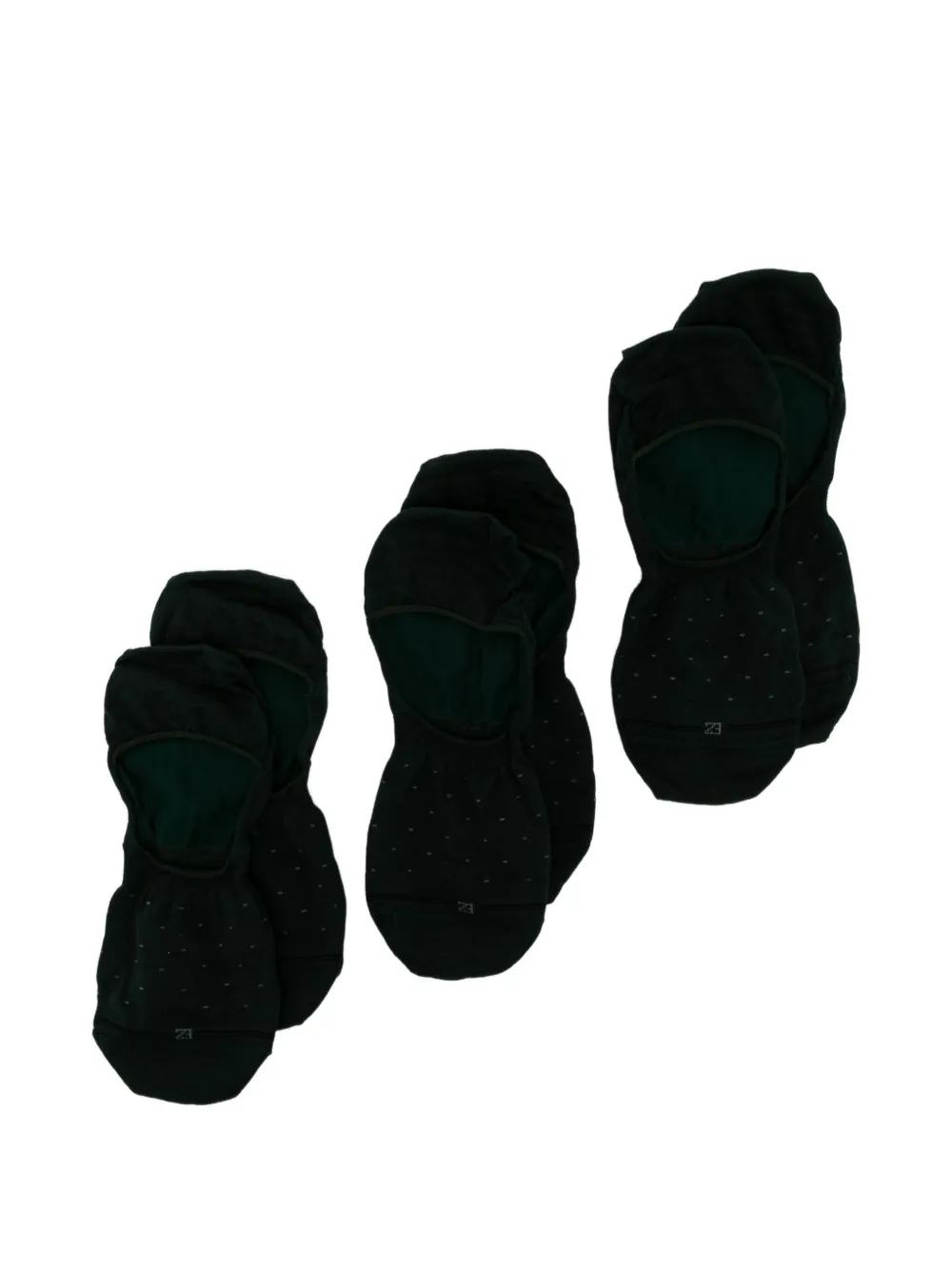 Zegna 폴카 도트 인비저블 양말 | 그린 | Image 1