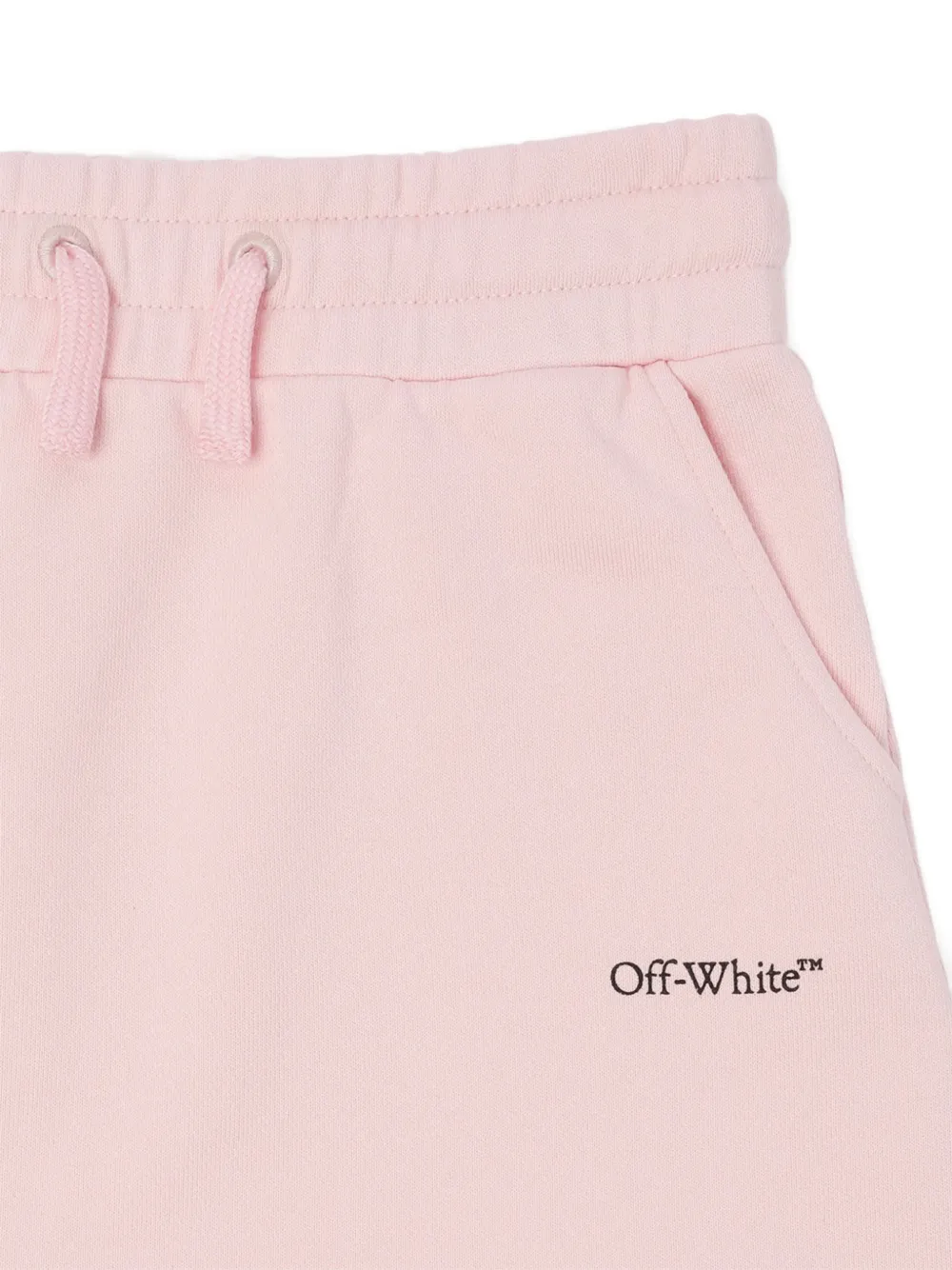 Off-White Kids Bookish rok met logo-print Roze