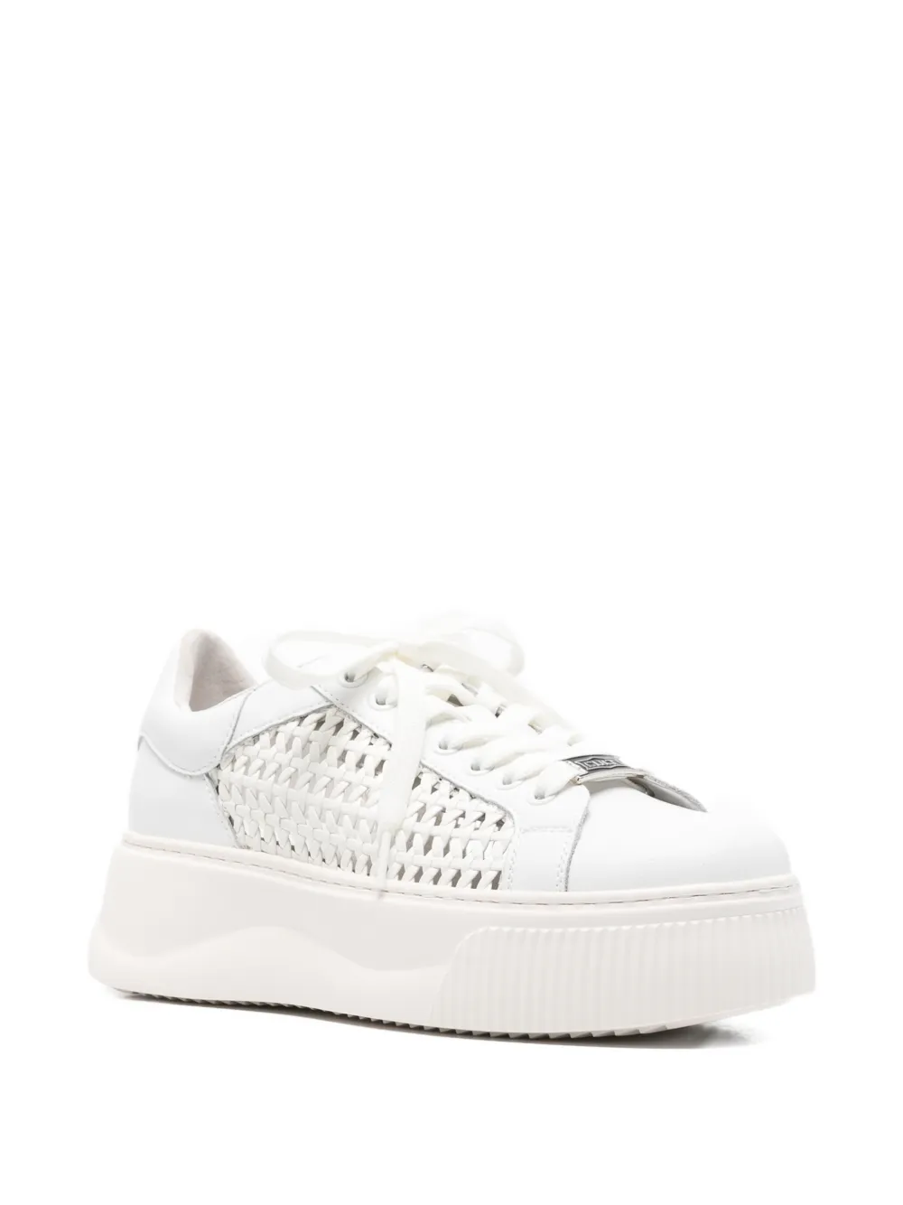Cult Perry perforated leather sneakers Wit