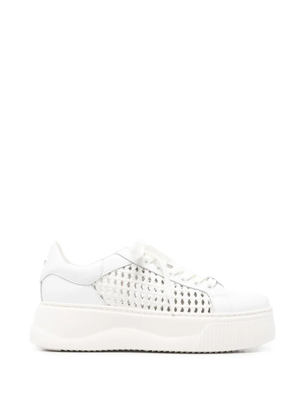 Cult Perry perforated leather sneakers Wit