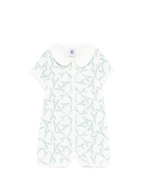 Petit Bateau Peter Pan-collar print shorties