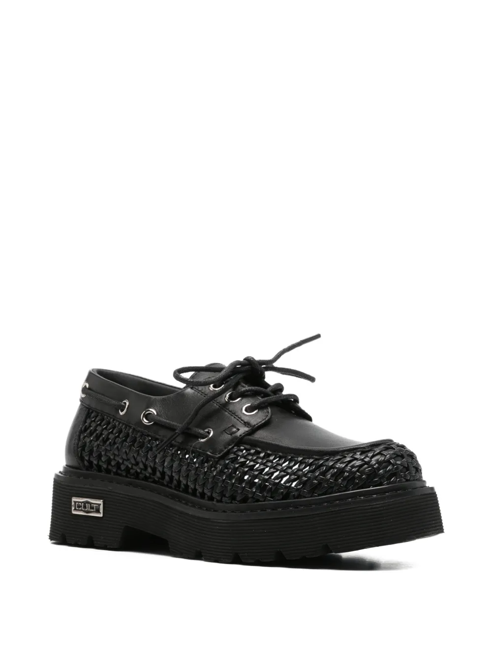 Cult Leren sneakers Zwart