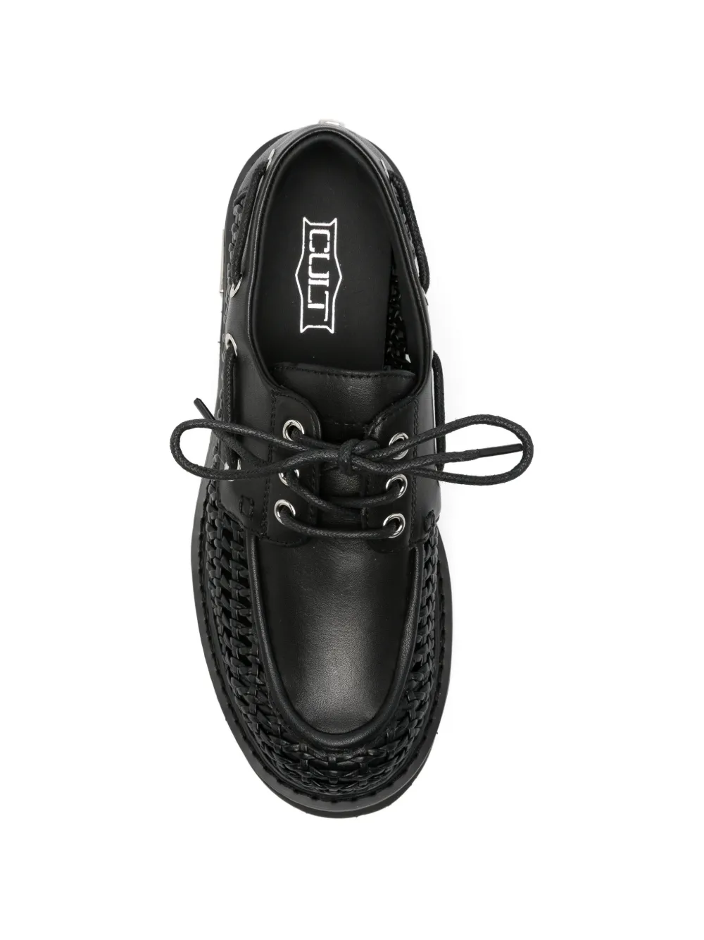 Cult Leren sneakers Zwart
