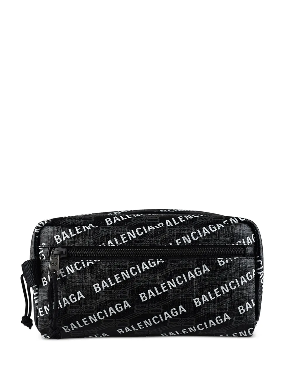 Balenciaga Trousse da bagno con logo - Nero