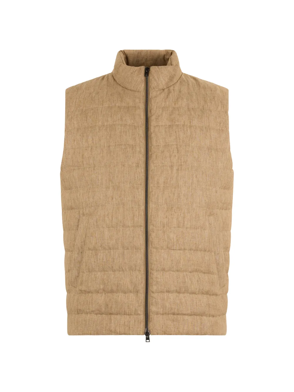 Herno zip-up quilted gilet - Nude