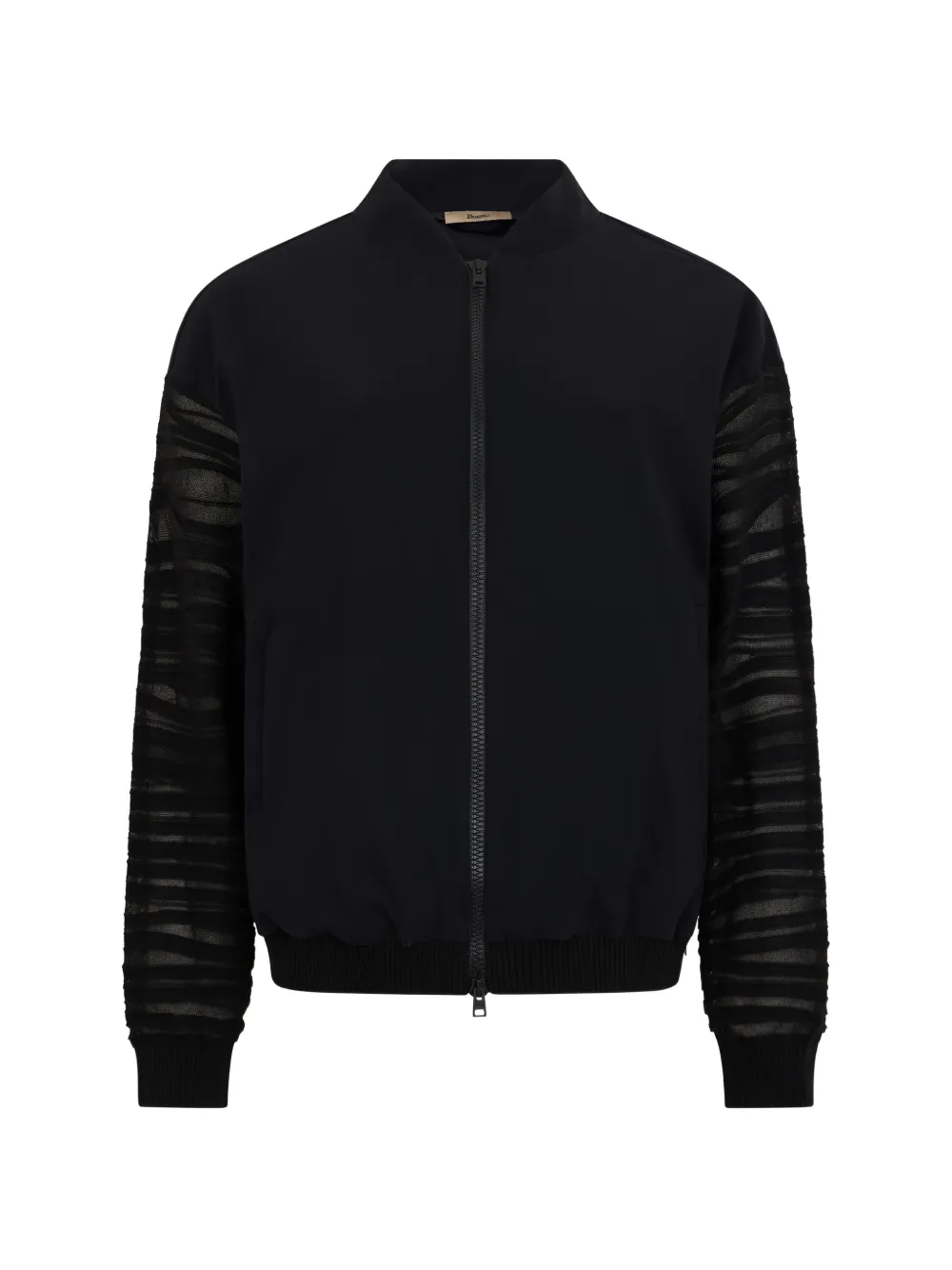 Herno Zip-up Bomber Jacket In Black