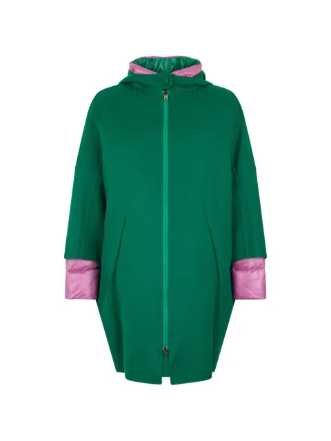 Herno contrasting-cuff single-breasted coat