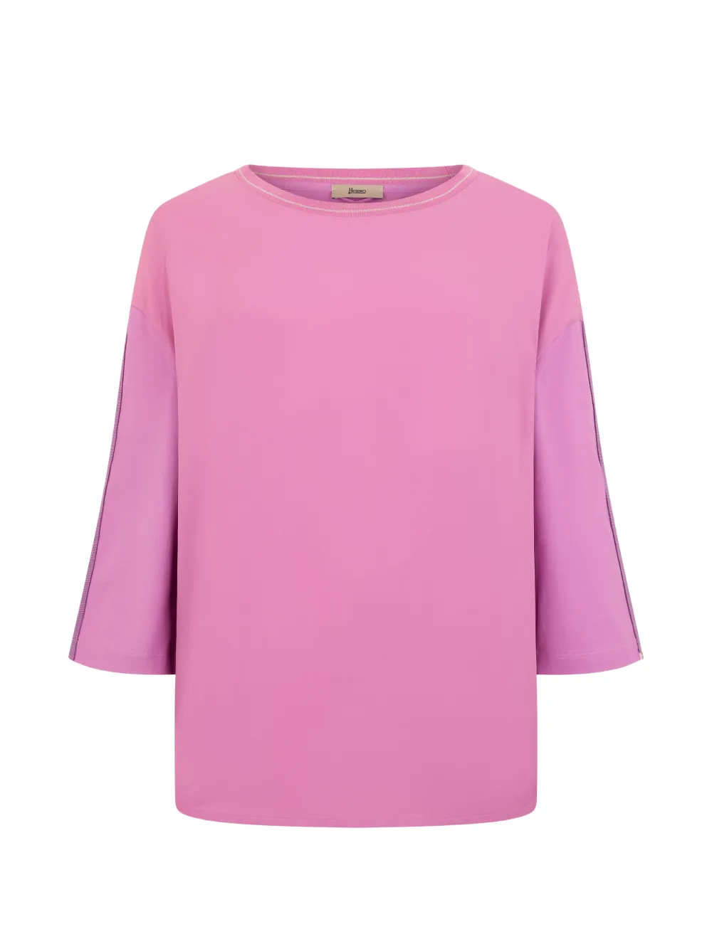 Herno Three-quarter Sleeve Top In Pink