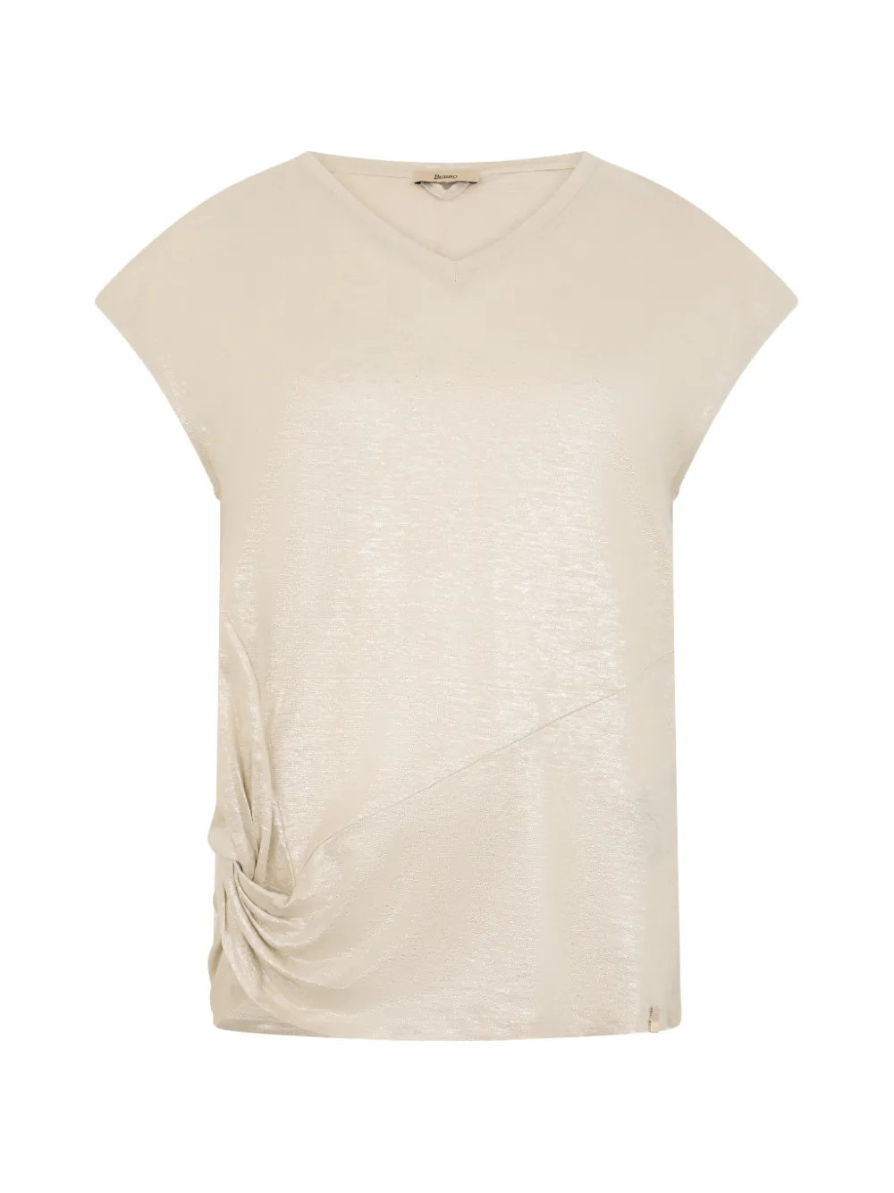 Herno V-neck T-shirt In Neutral