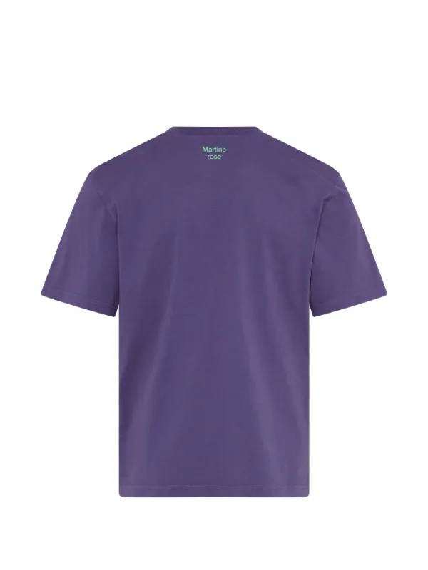 Martine Rose logo-print T-shirt | Purple | FARFETCH