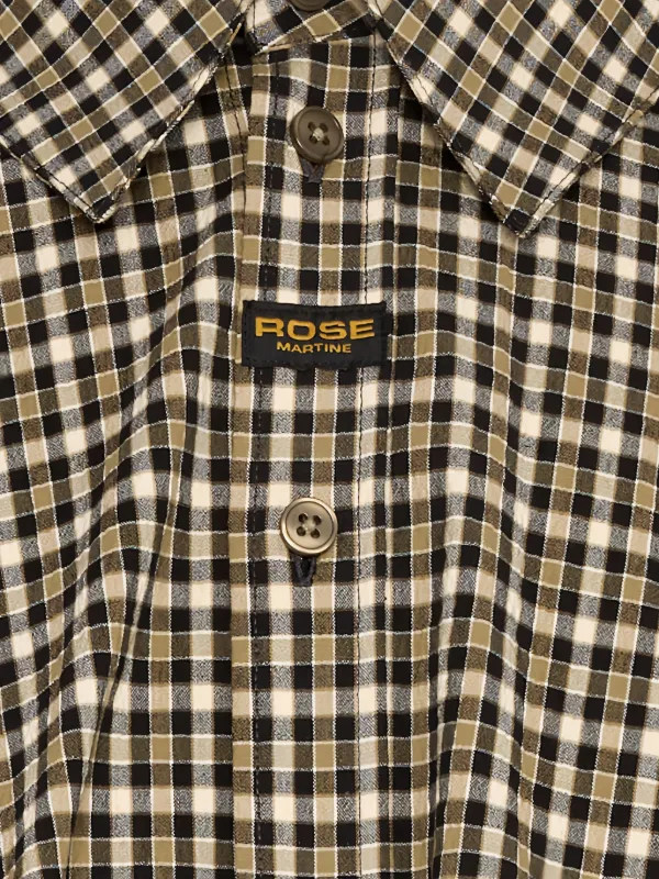 Martine Rose check-pattern short-sleeve Shirt | Green | FARFETCH