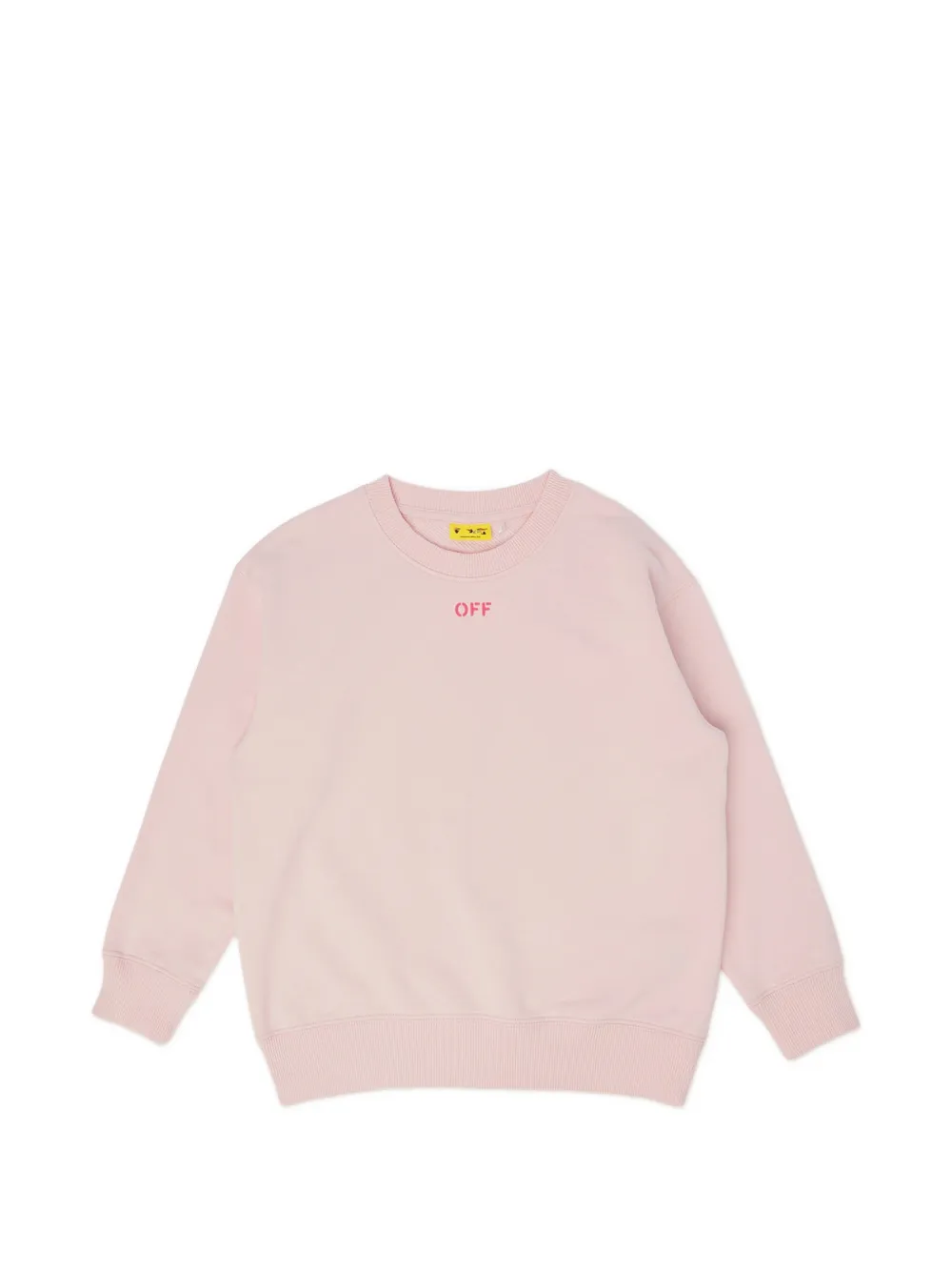 Off-White Kids diagonal-graphic sweatshirt - Rosa