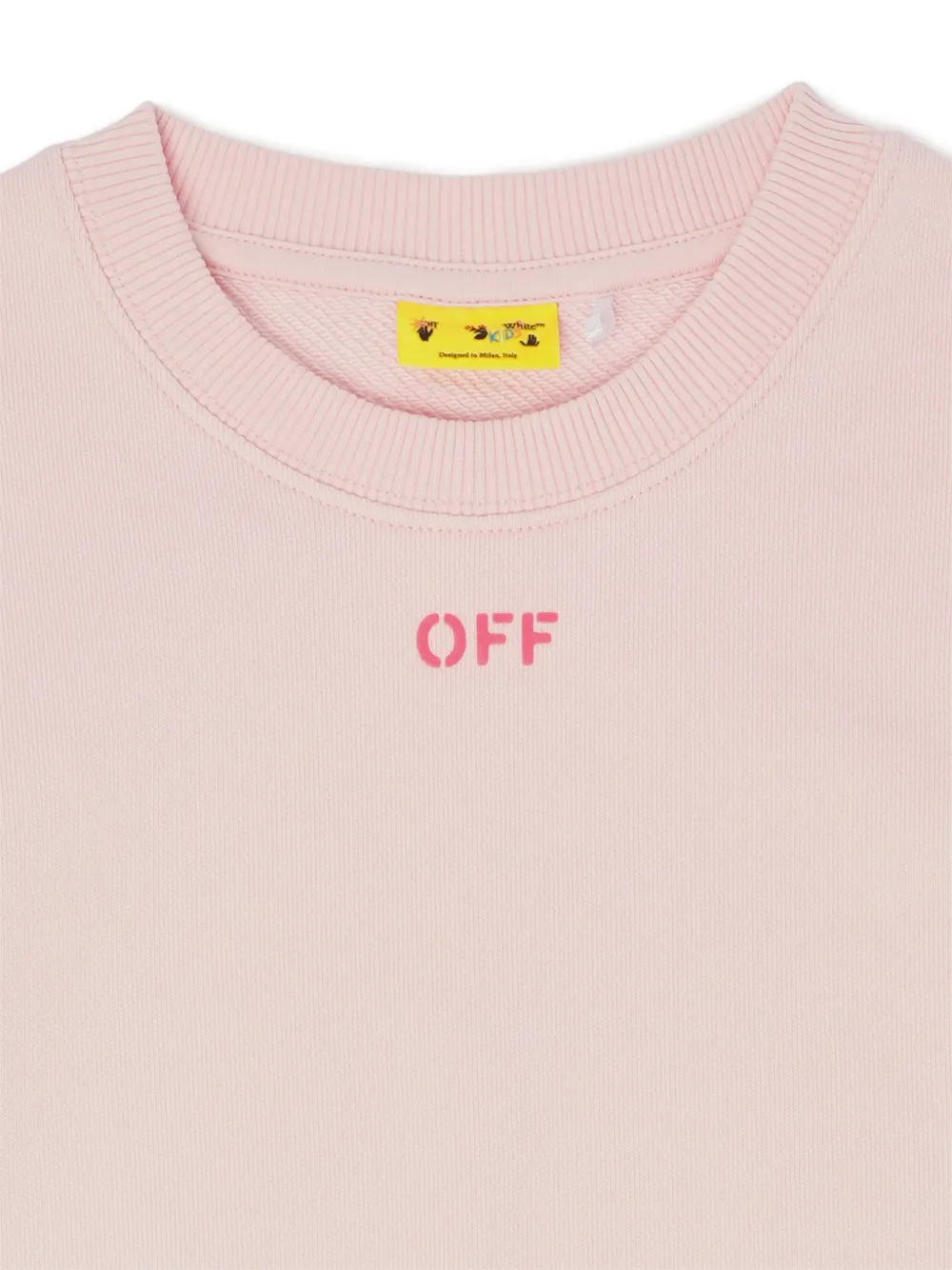 Off-White Kids Diagonals trui Roze