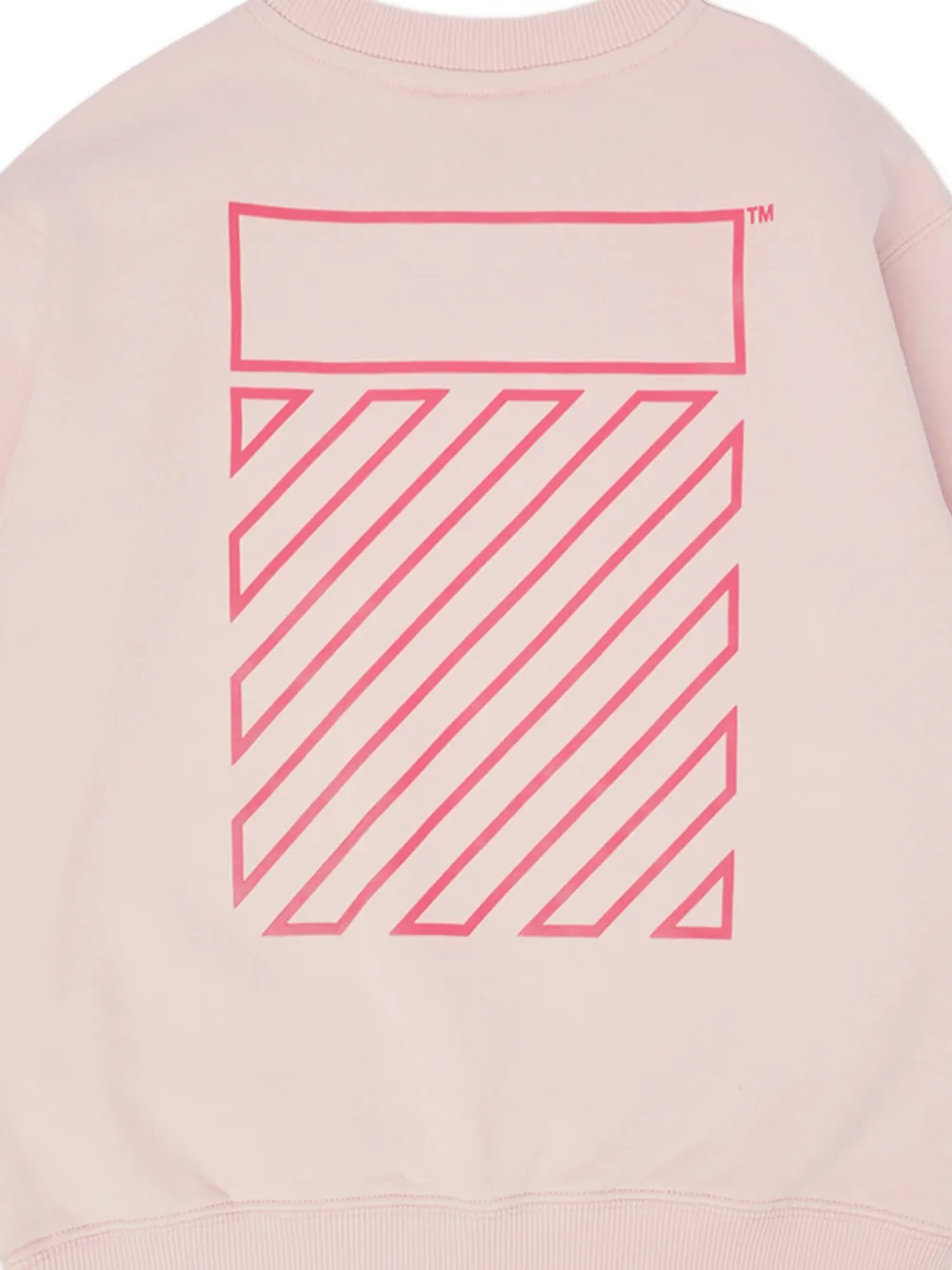 Off-White Kids Diagonals trui Roze