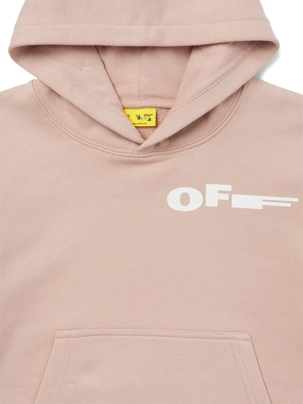 Off-White Kids Type hoodie Roze