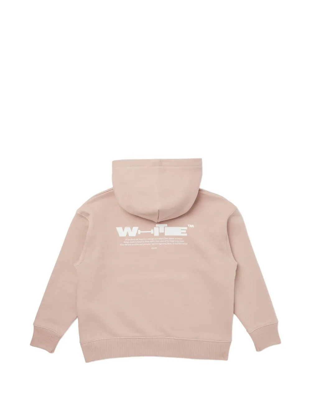 Off-White Kids Type hoodie Roze