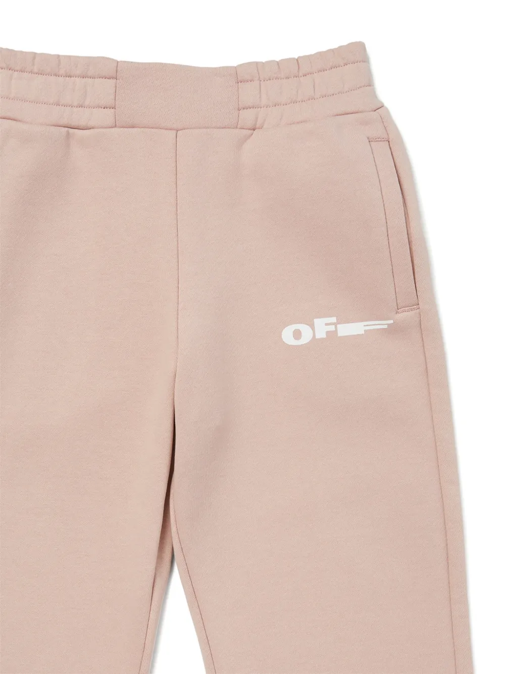 Off-White Kids Broek met logo Roze