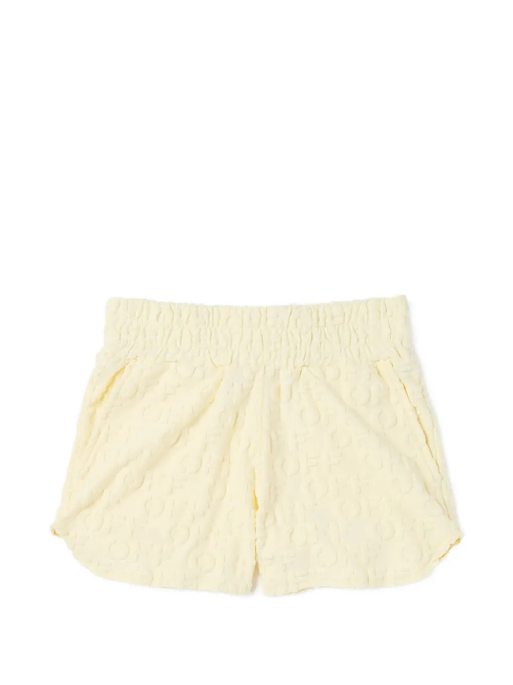 Off-White Kids textured shorts - Giallo