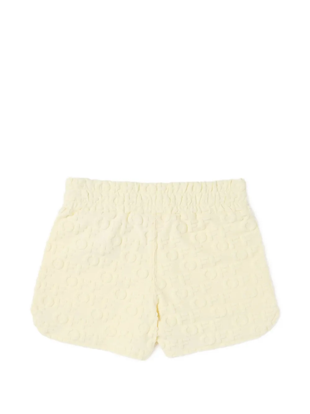 Off-White Kids Shorts met textuur Geel