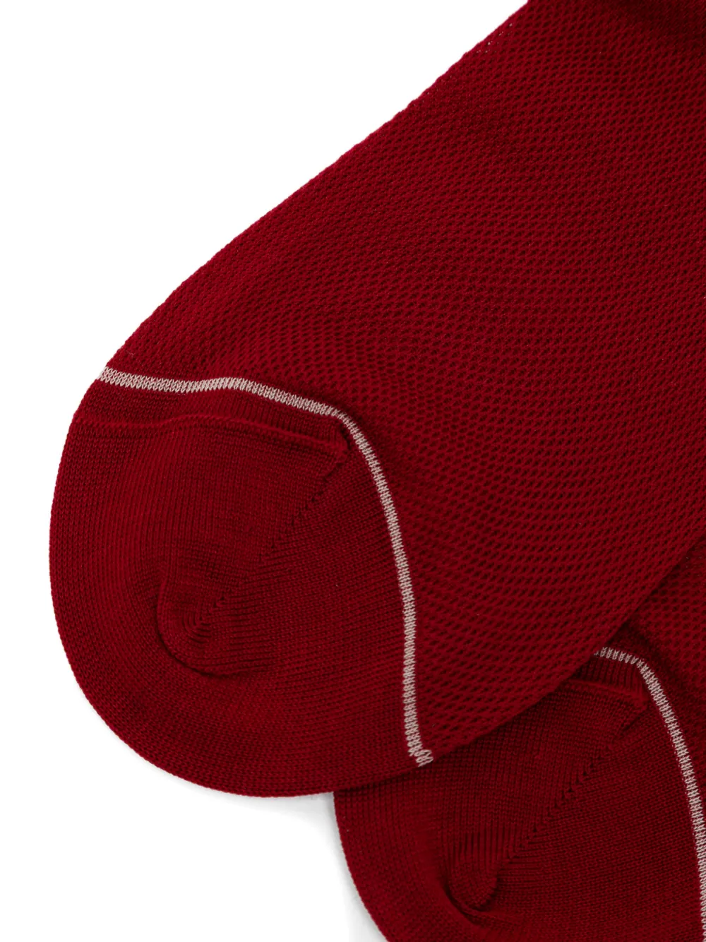 Zegna Rete Piquet sokken Rood