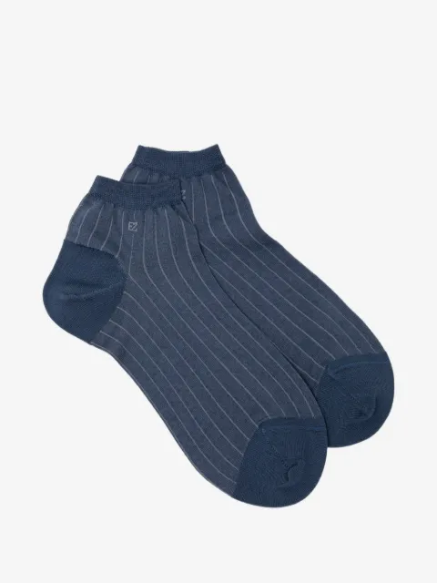 Zegna pinstriped ankle socks