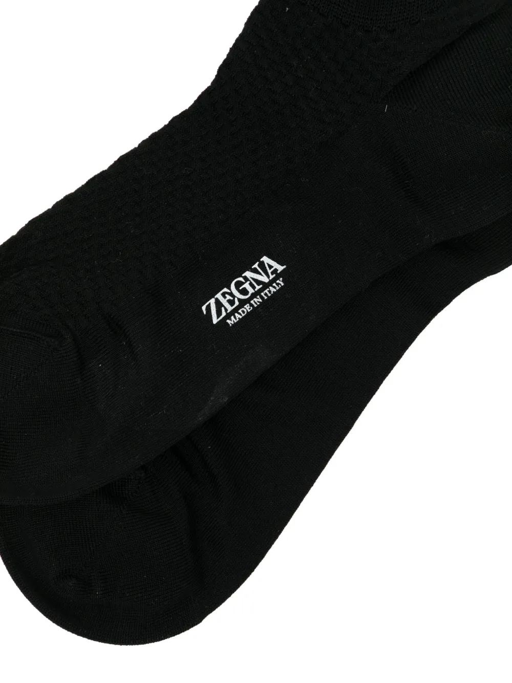 Zegna Sleek Dash sokken Zwart
