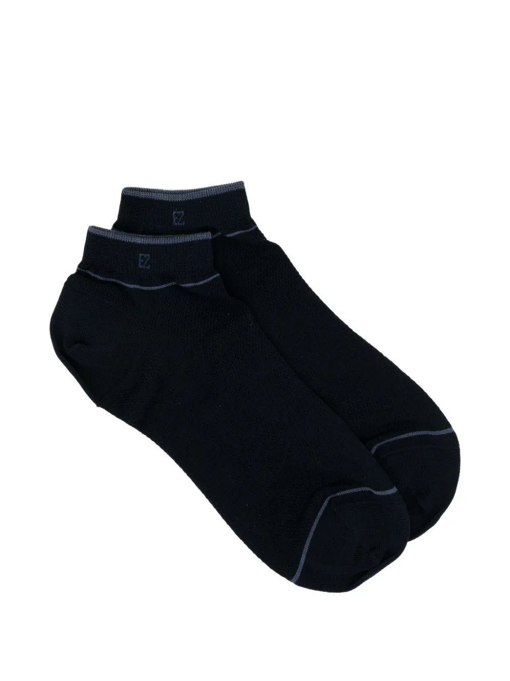 Zegna piqué socks - Blu