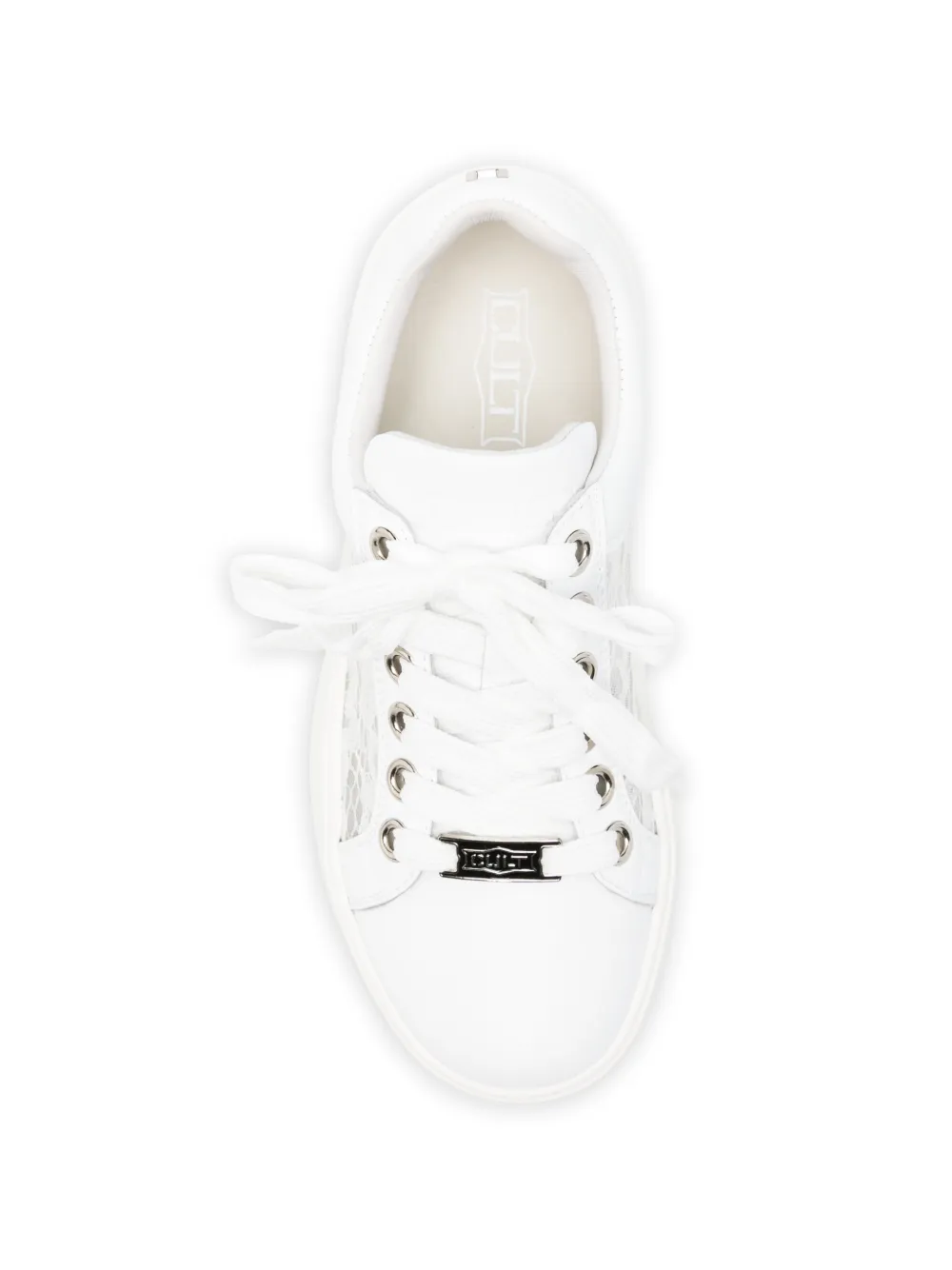 Cult Nirvana sneakers met kant Wit
