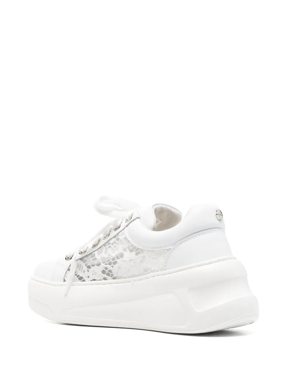 Cult Nirvana sneakers met kant Wit
