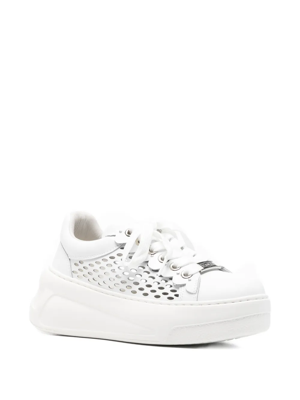Cult Nirvana perforated sneakers Wit