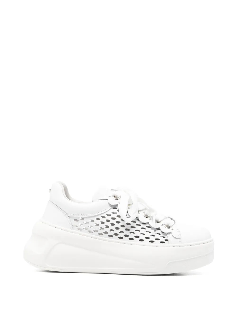 Cult Nirvana perforated sneakers Wit