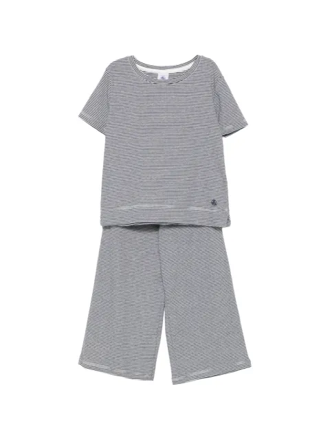 Petit Bateau striped tie pyjama set