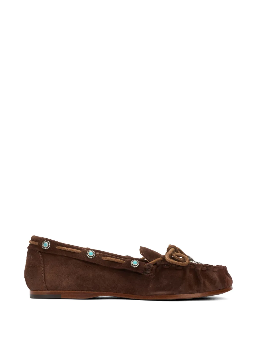 Sartore Mustang Crosta suede loafers - Marrone