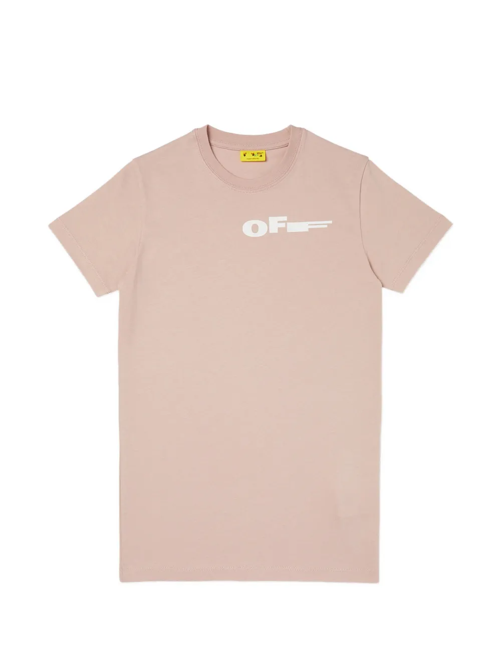 Off-White Kids logo-print T-shirt dress - Rosa