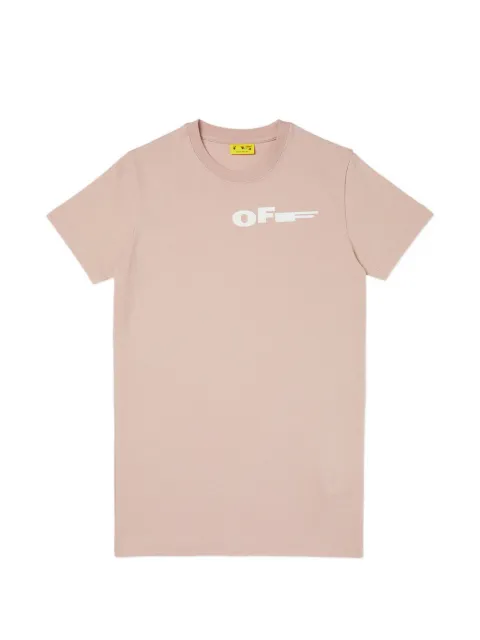Off-White Kids logo-print T-shirt dress
