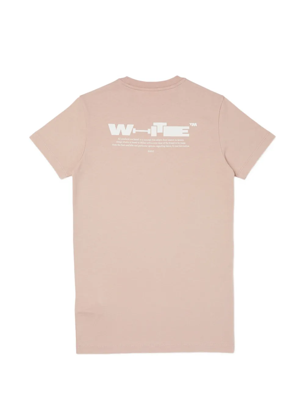 Off-White Kids T-shirtjurk met logoprint - Roze