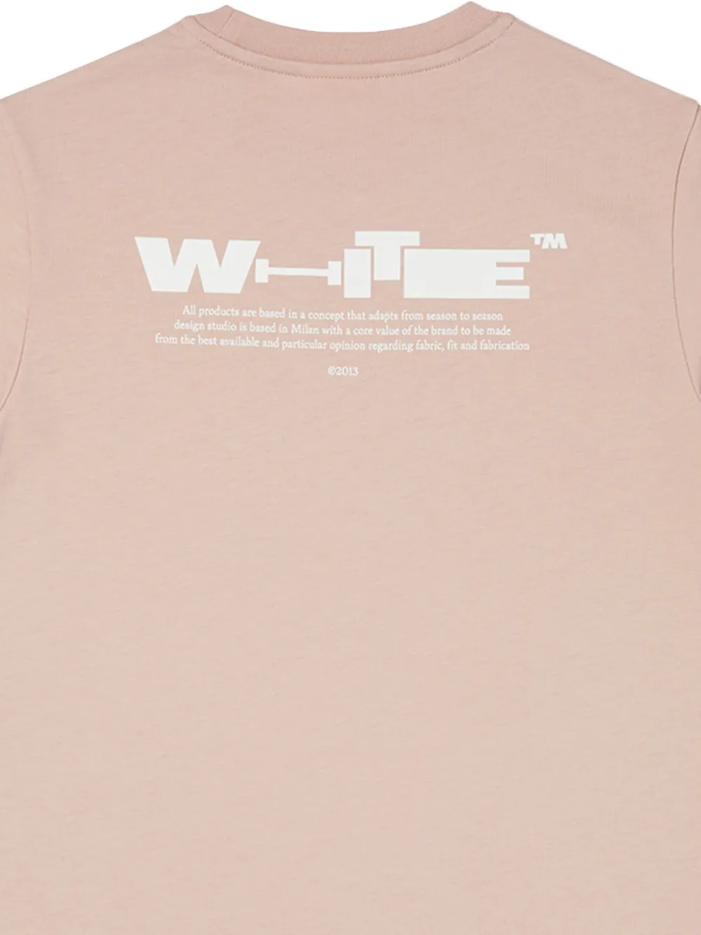 Off-White Kids T-shirtjurk met logoprint Roze
